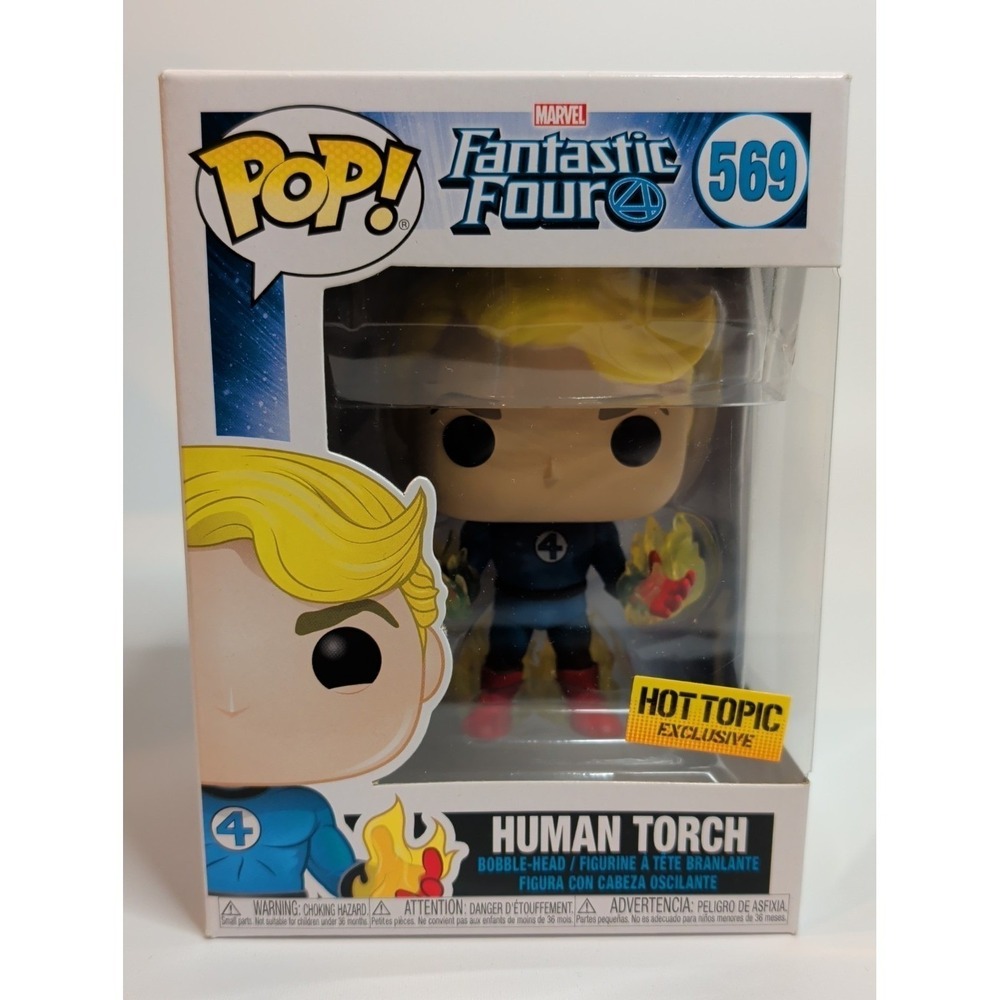 Funko Pop Marvel‎ Fantastic Four Human Torch #569 Hot Topic Exclusive